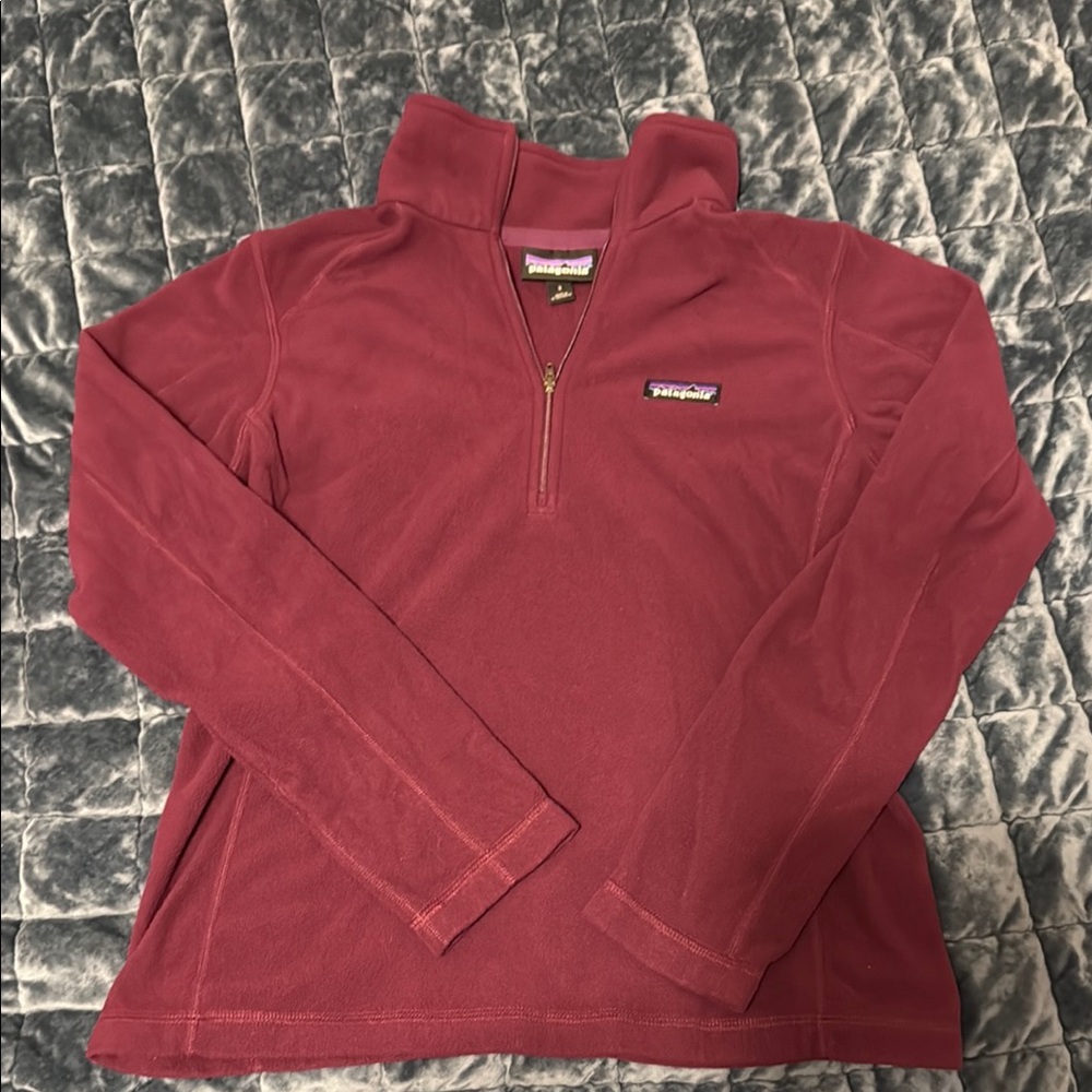 Patagonia Chicory Red MICRO D 1/4-ZIP FLEECE PULLOVER
